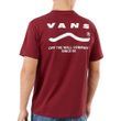 Camiseta Masculina Vans Determined Bordeaux White-V4703103130001- -1-